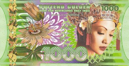 Indes Néerlandaises 1000 Gulden, Femme - Voilier - 2016