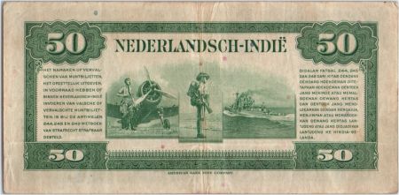 Indes Néerlandaises 50 Gulden 1943 Reine Wilhelmina