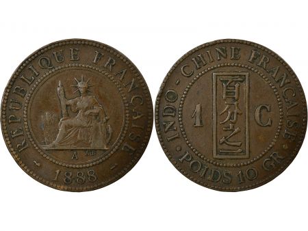 Indo-Chine Fr. 1 Centième - Indochine Française - 1888 A Paris