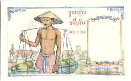 Indo-Chine Fr. 1 Piastre, Laotienne - 1953 - P.92