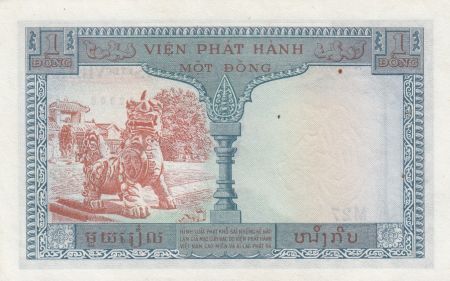 Indo-Chine Fr. 1 Piastre ND (1954) - émission pour le Vietnam - SUP Série M.27