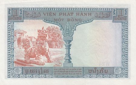 Indo-Chine Fr. 1 Piastre ND (1954) - émission pour le Vietnam - SUP Série W.24