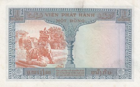 Indo-Chine Fr. 1 Piastre ND (1954) - émission pour le Vietnam - SUP Série X.29