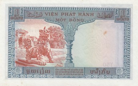 Indo-Chine Fr. 1 Piastre ND (1954) - émission pour le Vietnam - SUP Série Y.50