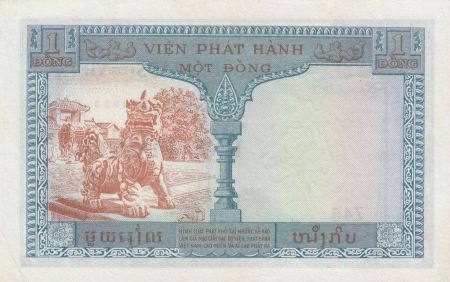 Indo-Chine Fr. 1 Piastre ND (1954) - émission pour le Vietnam - SUP Série Z.45