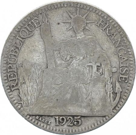 Indo-Chine Fr. 10 Cents République et Laurier - A-Paris - 1925