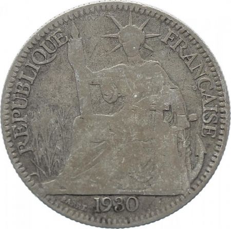 Indo-Chine Fr. 10 Cents République et Laurier - A-Paris - 1931