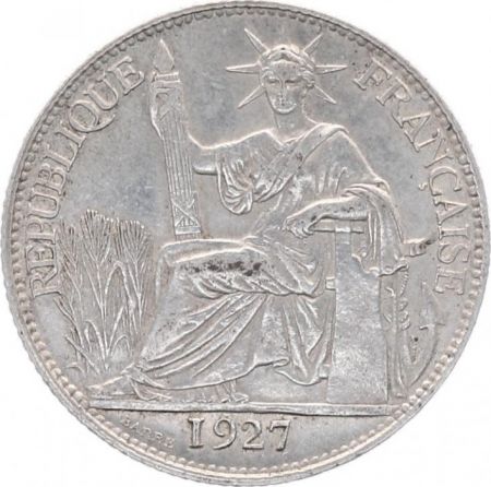 Indo-Chine Fr. 20 Cents Liberté assise - 1927