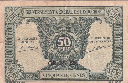 Indo-Chine Fr. 50 Cents ND (1942) - Série GP 244.651