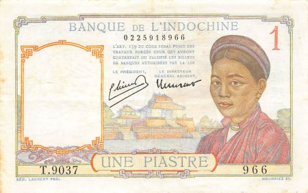 Indo-Chine Fr. INDOCHINE - 1 PIASTRE 1949