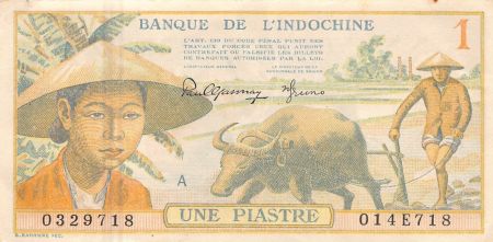 Indo-Chine Fr. INDOCHINE FRANCAISE - 1 PIASTRE 1949