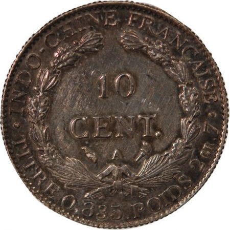 Indo-Chine Fr. INDOCHINE FRANCAISE - 10 CENTIMES ARGENT - 1900