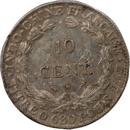 Indo-Chine Fr. INDOCHINE FRANCAISE - 10 CENTIMES ARGENT 1925