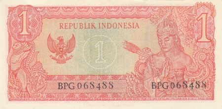 Indonésie 1 Rupiah  Président Sukarno - Danseur - 1954 - SUP - P.80