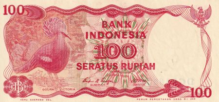 Indonésie 100 Rupiah - Oiseau - Barrage - 1984 - Série LUC - NEUF - P.122B