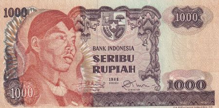 Indonésie 1000 Rupiah - Général Surdirman - 1968 - Série KAR - P.NEUF - P.110