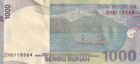 Indonésie 1000 Rupiah - Kapitan Pattimura - Paysage - 2013 - P.141