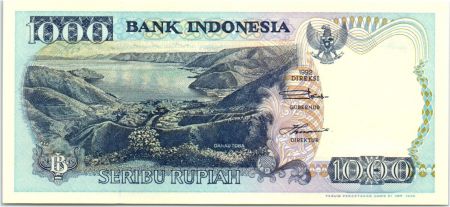 Indonésie 1000 Rupiah Lac Toba - Atraction sur l\'île de Nias - 1998