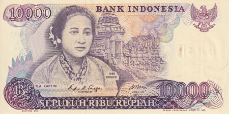 Indonésie 10000 Rupiah - R.A. Kartini - 1985 -  Série GLJ - NEUF - P.126