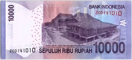 Indonésie 10000 Rupiah Sultan Mahmoud Badaruddin II - 2016