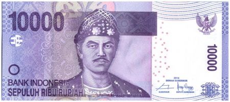 Indonésie 10000 Rupiah Sultan Mahmoud Badaruddin II