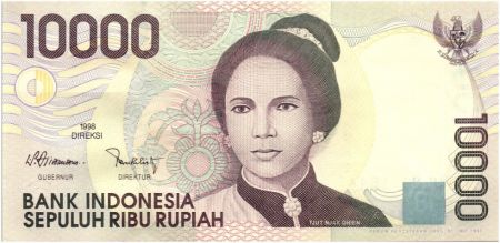 Indonésie 10000 Rupiah Tjut Njak Dhien - 1998