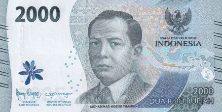 Indonésie 2000 Rupiah - Mohammad H. Thamrin - Ngarai Sianok - 2022 - P.NEW