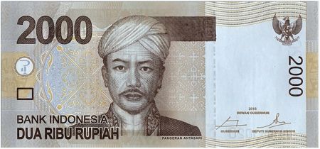 Indonésie 2000 Rupiah Pangeran Antasari - Danseuses - 2016