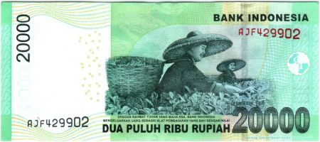 Indonésie 20000 Rupiah Oto Iskandar di Nata - 2015