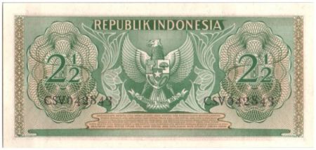 Indonésie 2.50 Rupiah Vieil homme