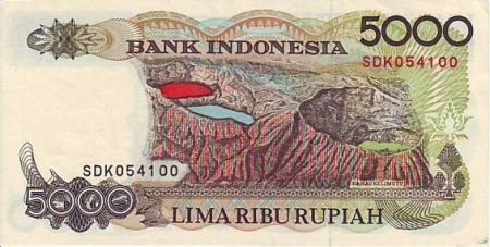 Indonésie 5000 Rupiah Instrument Sasando