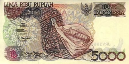 Indonésie 5000 Rupiah Instrument Sasando