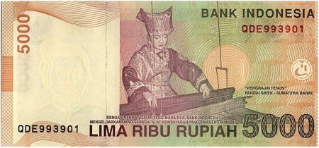 Indonésie 5000 Rupiah Tuanku Imam Bondjol - 2016