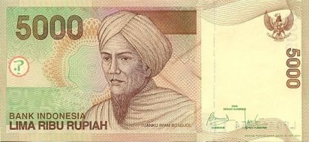 Indonésie 5000 Rupiah Tuanku Imam Bondjol