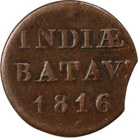 Indonésie INDES ORINETALES NEERLANDAISES, SUMATRA, GUILLAUME Ier - 1/16 STUIVER / DUIT 1816