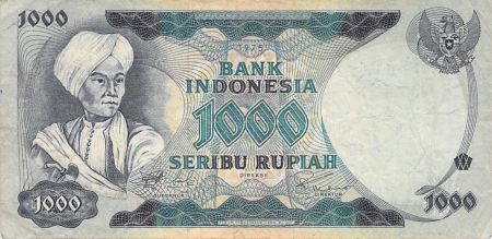 Indonésie INDONESIE  PRINCE DIPONEGORO - 1000 RUPIAH 1975