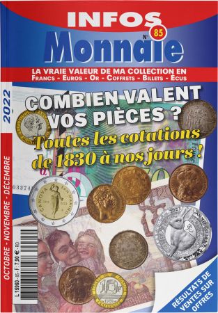 Infos Monnaie n°85 - Octobre Novembre Décembre 2022