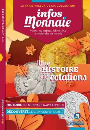 Infos Monnaie n°89 Octobre - Novembre - Décembre 2023