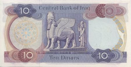 Irak 10 Dinars Barrage - Statue Winged