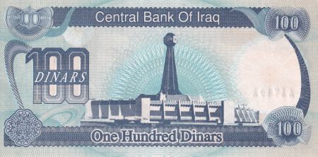 Irak 100 Dinars - S. Hussein - Horloge de Bagdad - 1994 - NEUF- P.84