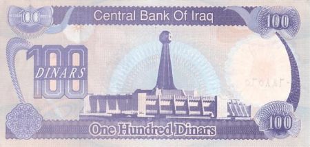 Irak 100 Dinars S. Hussein - Horloge de Bagdad