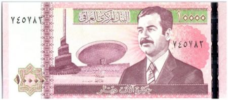 Irak 10000 Dinars 2002 - S. Hussein, Mosquée