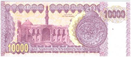 Irak 10000 Dinars 2002 - S. Hussein, Mosquée