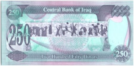 Irak 250 Dinars Saddam Hussein - Barrage