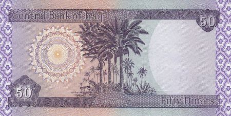 Irak 50 Dinars - Silo du graine - Palmiers dattiers - 2003