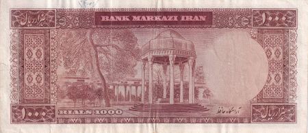 Iran 1000  Rials - Mohammad Reza Pahlavi - ND (1962) -  P.75