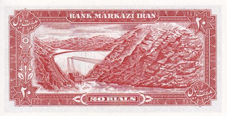 Iran 20 Rials - Mohammad Reza Pahlavi - 1974 - P.100b