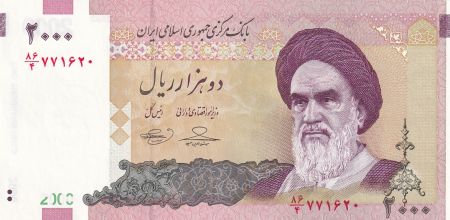 Iran 2000 Rials -  Khomeini - La Kaaba - 2013 - P.144d