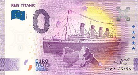 Irlande 0 EURO SOUVENIR - Titanic 2023