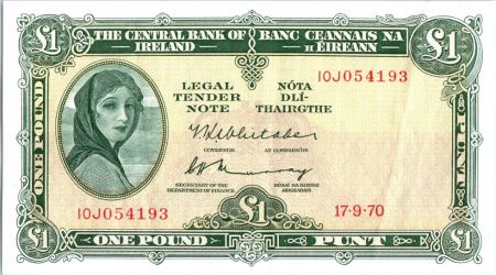 Irlande 1 Pound Lady Lavery - 1970